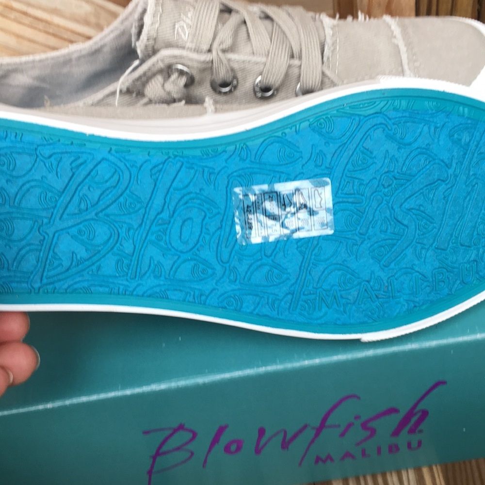 Restock 🐡Blowfish taupe color Canvas sneakers🐡 - Picture 7 of 7